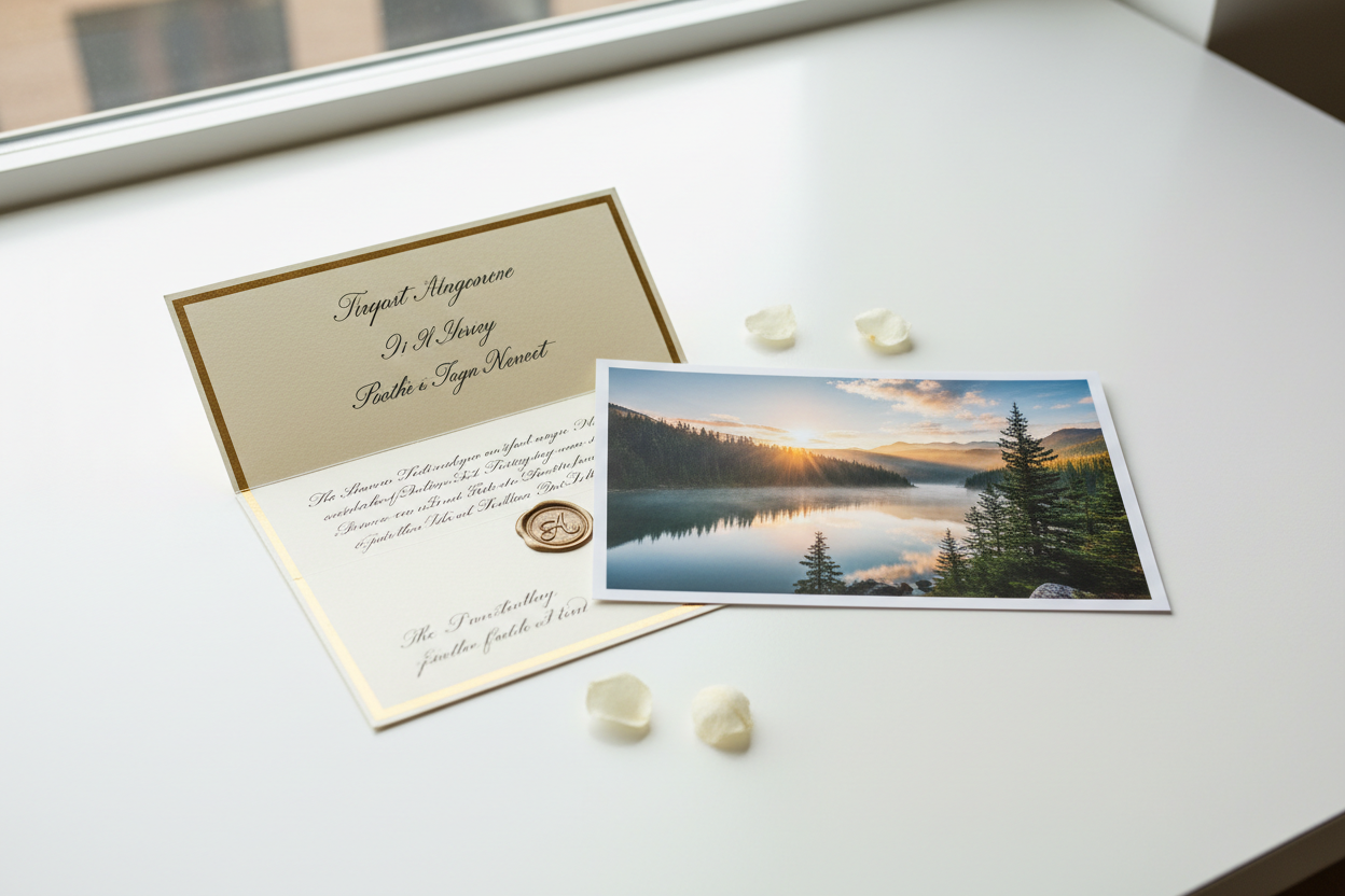 Letter with 5x7 photo print